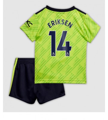 Manchester United Christian Eriksen #14 Tredjedraktsett Barn 2022-23 Kortermet (+ Korte bukser)